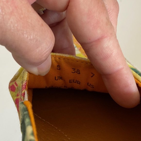 Mulo For Hentsch Man Tropical Printed Canvas Slip On Shoe Size US 7 - Picture 5 of 8